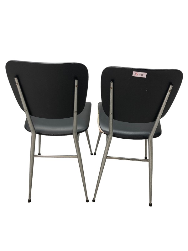 2 stoelen met skai leer