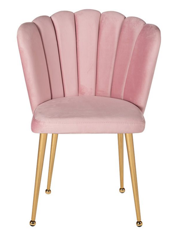 Lily side dining chair roze schelp design (Set van 6st.)