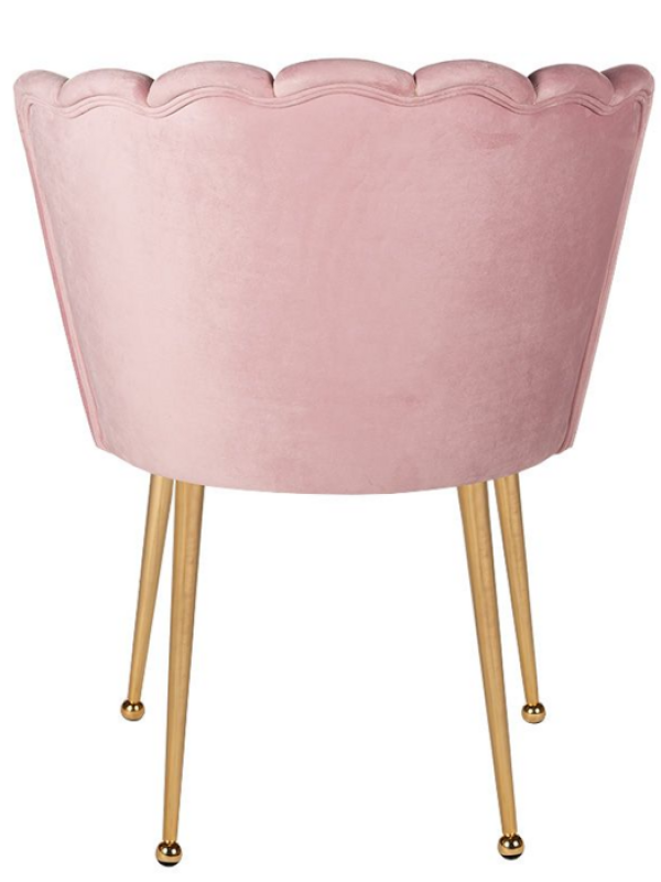 Lily side dining chair roze schelp design (Set van 6st.)